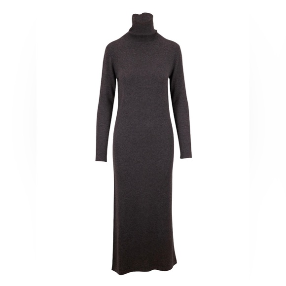 NWOT NILI LOTAN Cassandra Cashmere Dress Charcoal XS - Picture 9 of 12